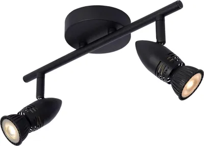 Produktbild von Spot Metall GU10 verstellbar Schwarz 2-flammig länglich Modern