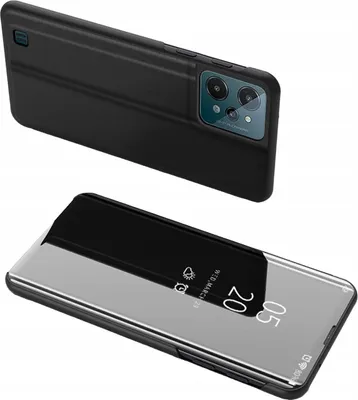 Zdjęcie produktu dla Clear View Case etui Realme C31 pokrowiec z klapką czarne