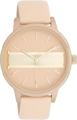 Produktbild von Oozoo Armbanduhr pink Leder Timepieces Damen Analog-Quarzuhr UOC11151