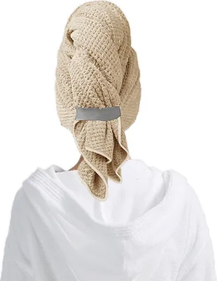 Produktbild von OKWISH Haartuch Turban, Mikrofaser-Haartrocknungshandtuch zum Trocknen der Haare khaki