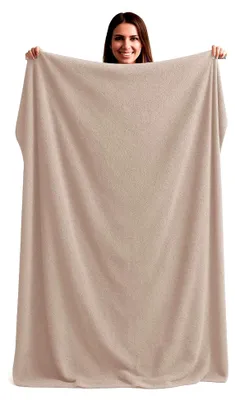 Produktbild von Frottee Strandtuch XXL 120x200 cm - Großes Badehandtuch aus 100% Baumwolle