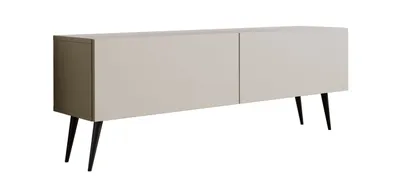 Obrázok produktu pre TV skrinka: kašmír, čierne nohy, 140 x 52 x 32 cm