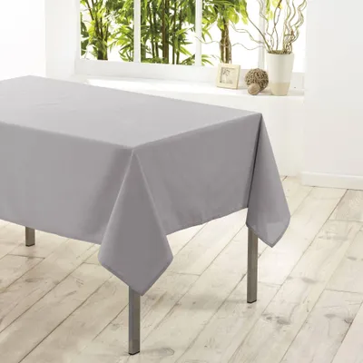 Produktbild von Tischdecke Rechteckige, 140 X 200 cm, Essentiel, Polyester Unifarben, Grau - Douceur d'intérieur