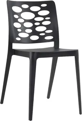 Image de Chaise de restaurant en POLYPROPYLENE Noir pour Exterieur