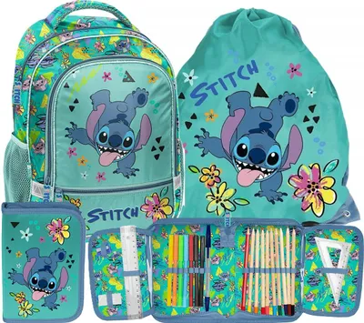 Obrázok produktu pre Sada školských batohov Lilo a Stitch (3 kusy): batoh, školský batoh, peračník, športová taška, školská taška pre dievčatá