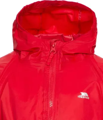 Image de Trespass - Combinaison de pluie "Button" pour bébé TP5013 (80) (Rouge)