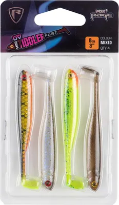 Produktbild von Fox Rage Mini Tiddler Mixed Colour Pack 8cm - 4 Gummifische