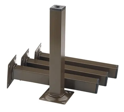 Produktbild von Element System Möbelfuß Höhe 700mm Tragkraft je Fuß 50kg VK-Stahlrohr 25x25mm schwarz - 11101- 00056