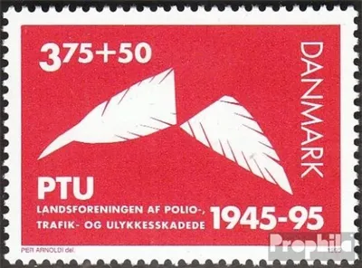 Produktbild von Briefmarken Dänemark 1995 Mi 1107 (kompl.Ausg.) gestempelt 50 Jahre PTU