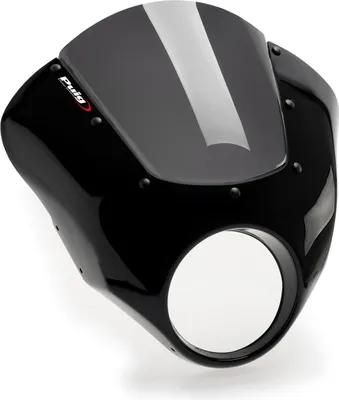 Imagen del producto de Visera semicarenada Puig, color humo oscuro, para Harley Davidson Softail Street Bob