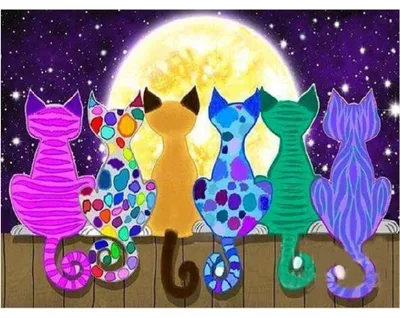 Produktbild von NORIMPEX Diamantov kleiner Ofen Katzen 30x40cm
