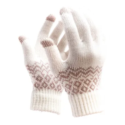 Produktbild von R2B Winter Handschuhe Touchscreen - Größe S/M, weiße Fahrradhandschuhe damen und herren, Handschuhe winter, outdoor Handschuhe