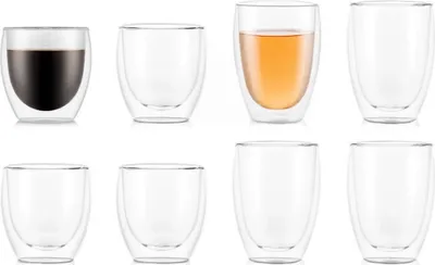 Produktbild von Bodum Pavina, Set, 0,35 l, Transparent, Borosilikatglas, Kaffee, 8 Stück(e)