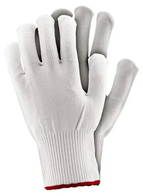 Produktbild von Rpoly9 Schutzhandschuhe in Weiß, Größe 9, 12 Stück
