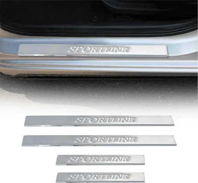 Obrázek produktu pro Lemy prahů pro VW Touareg 2002-2010 nerezová ocel stříbrná 4ks