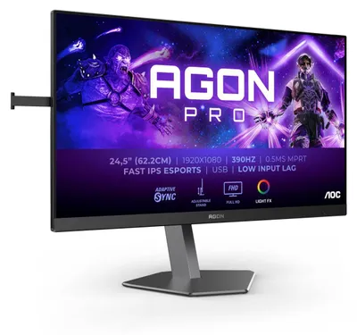 Imagen del producto de AOC AGON PRO AG256FS, pantalla de 62,2 cm (24,5"), resolución de 1920 x 1080 píxeles, Full HD, tecnología LCD, tiempo de respuesta de 0,3 ms, color negro