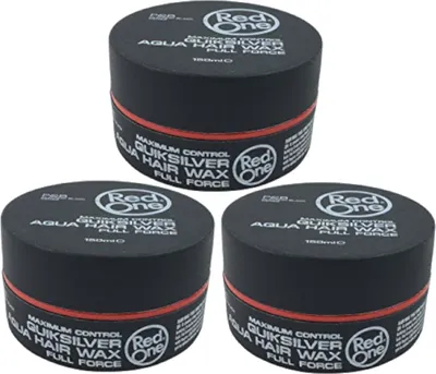 Produktbild von 3x RedOne Aqua Wax Hair Wax Haarwachs 150ml Quiksilver