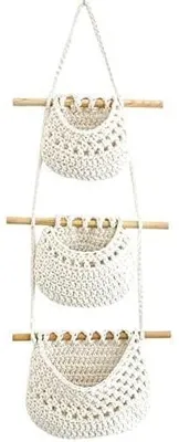 Produktbild von Hängeorganizer, Wandorganizer, Hängeaufbewahrung, Badezimmerorganizer, Boho-Hängeaufbewahrung, Wandtasche, Aufbewahrungstasche, Hängeorganizer fürs Kinderzimmer