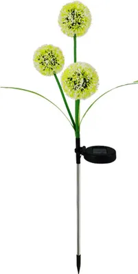 Produktbild von 2er-Pack Solar-Gartenleuchten mit Löwenzahnmotiven für Hof, Rasen, Garten und Gartendekoration