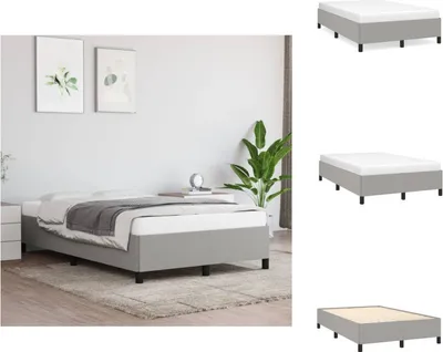 Immagine prodotto di vidaXL Struttura letto grigio chiaro 120x200 cm in tessuto - Letti e strutture letto