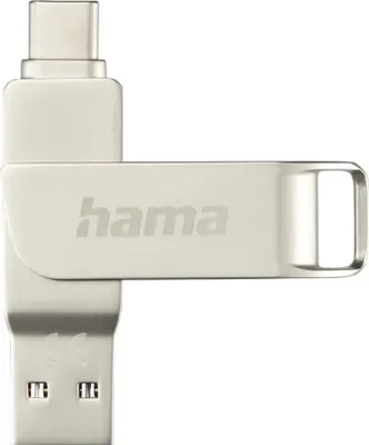 Produktbild von Hama USB-Stick C-Rotate Pro, USB-C 3.1, 64GB, Silber