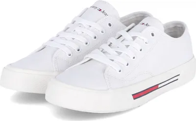 Produktbild von Tommy Jeans Sneaker LOW CUT WMNS CANVAS Damen Leder Weiß Größe: 40
