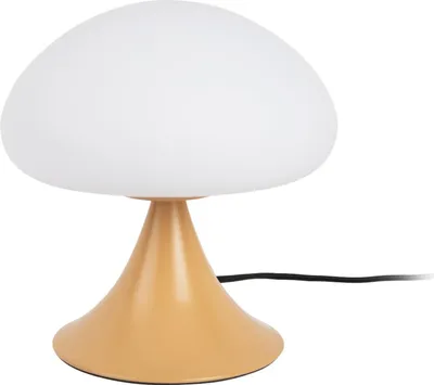 Produktbild von Leitmotiv - Tischleuchte Hongo - ockerfarben - Ø20cm Tischlampe - Nachttischlampe, Wohnzimmer, Schlafzimmer