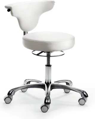 Produktbild von Mayer Arbeitshocker myJAZZ 1252 118 weiß Kunstleder