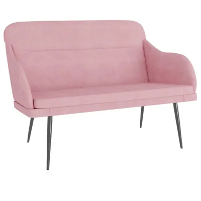 Image de Banc Rose 110x76x80 cm Velours