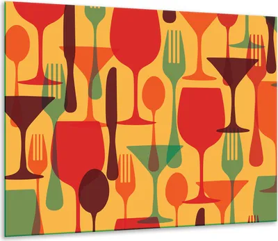 Obrázek produktu pro Kryt varné desky Skleněný kryt varné desky 60x52cm Víno
