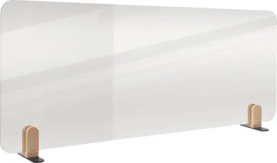 Produktbild von Legamaster ELEMENTS Tischtrennwand transparent 60x160cm Halterungen, Schreibtisch-Trennwand, Transparent, 1600 x 5 mm, Polymethylmethacrylat (PMMA),C158462, 1600 mm