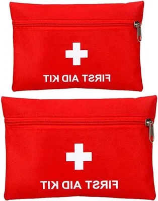 Produktbild von Erste-Hilfe-Set Für Draußen - 2 Stück Notfall-Kit Für Haus Auto Reisen Büro Sport Wandern Camping Rettungseinsätze