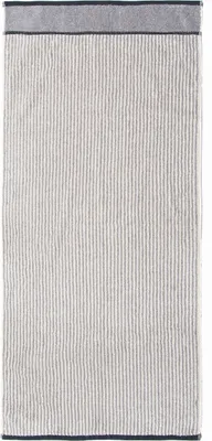 Produktbild von grace grand spa Duschtuch in gestreifter Optik Hellgrau/beige One Size