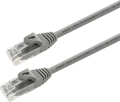 Produktbild von AISENS A145-0330, 10 m, Cat6a, U/UTP (UTP), RJ-45, RJ-45, Grau