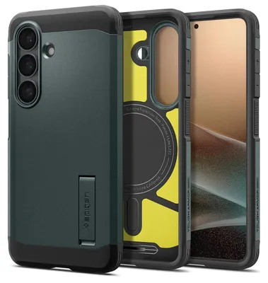Obrázok produktu pre Spigen Tough Armor (Magfit), Ochranný obal, Samsung, Galaxy S26+, 17 cm (6.7"), Tmavo zelená
