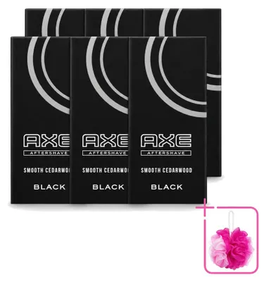 Obrázek produktu pro 6 kusů balení osvěžujícího balzámu po holení Axe Black, objem 100 ml