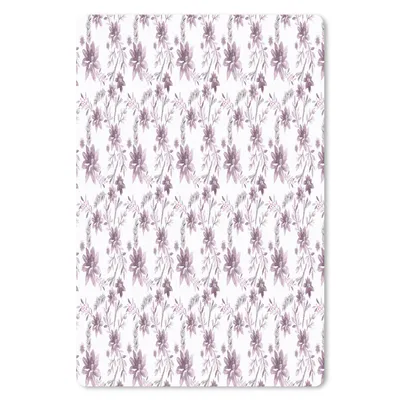 Produktbild von MuchoWow® Mauspad Mousepad Blumen - Lila - Muster 40x60 cm - Mousepads - Maus Mat - Pad - Mausunterlage - Schreibtisch Accesoire