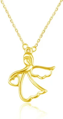 Produktbild von Gold plated necklace with angel AGS1326 / 47-GOLD
