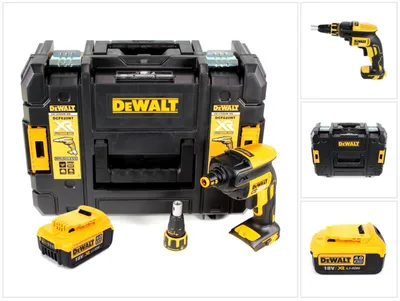 Produktbild von DeWalt DCF 620 NT Akku Trockenbauschrauber 18 V 30 Nm Brushless + 1x Akku 4,0 Ah + TSTAK - ohne Ladegerät