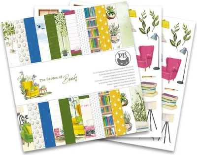 Image de P13 Set 12 Blatt 30,5x30,5cm doppelseitig Scrapbooking Papier 240g, Le Jardin des Livres