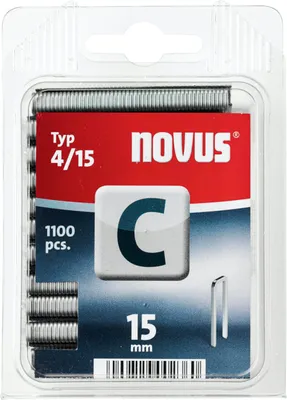 Produktbild von Steinel Schmalrückenklammer Typ 4 Länge 15 x Breite 6 mm verzinkt Novus - 042/0390