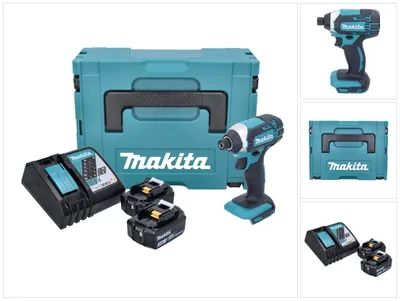 Immagine prodotto di Makita DTD 152 RFJ 18V Avvitatore ad impulsi a batteria in valigetta Makpac + 2x Batterie BL 1830 3,0 Ah + Caricatore rapido DC 18 RC