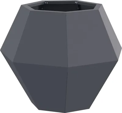 Image de Jardinière Anthracite 50 x 50 x 40 cm Acier