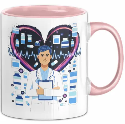 Produktbild von Arzt Tasse Geschenk Lustige Geschenkidee Spruch Für Medizinische Fachkräfte (Rosa)
