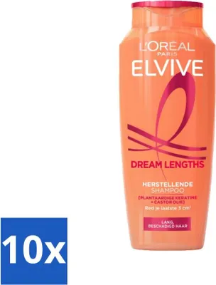 Produktbild von L'Oréal Elvive Dream Lengths Shampoo 250 ml - Vorteilspack - 10 Stücke