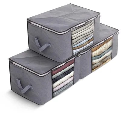 Productafbeelding van Omgoods - Opbergzakken Organizer Set voor Kleding en Dekens, 3 Stuks