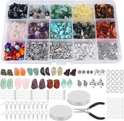 Produktbild von Famanu Schmuckset – DIY Schmuck für Erwachsene und Kinder – für Mädchen und Frauen