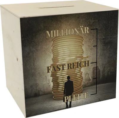 Produktbild von Millionär Spardose aus Holz