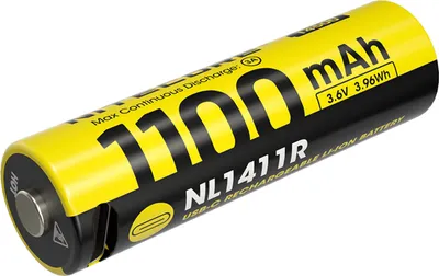 Obrázok produktu pre Nitecore NL1411R | 14500 Li-ion batéria s USB-C konektorom 1100 mAh