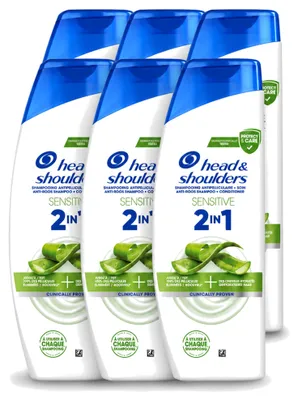 Produktbild von 6 x Head & Shoulders 2-in-1 Anti-Schuppen Shampoo Sensitive - 300 ml - Vorteilspackung - 6 Stücke